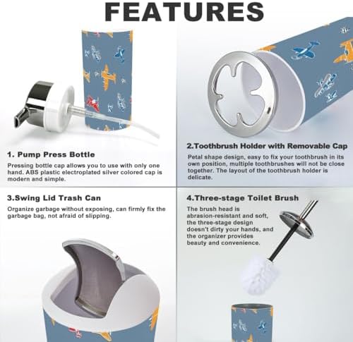 Funny Electric Airplane Toothbrush Set for Home Travel More