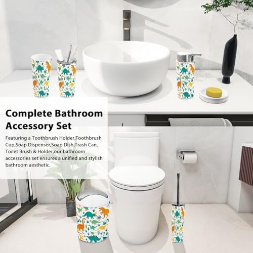 Boho Bathroom Accessory Set 6 Piece