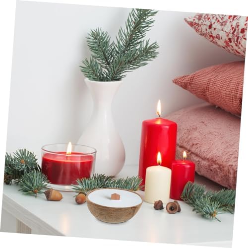 DIYEAH 3pcs Coir Candle Cups Shell Holders