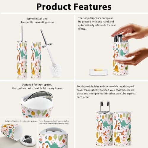 Cozy Boho Style Bathroom Accessory Set