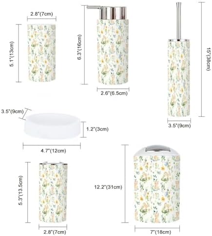 Boho Nursery Rhyme 6-Piece Bathroom Accessory Set