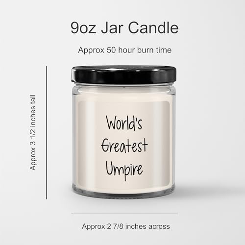 Worlds Greatest Umpire Vanilla Soy Candle