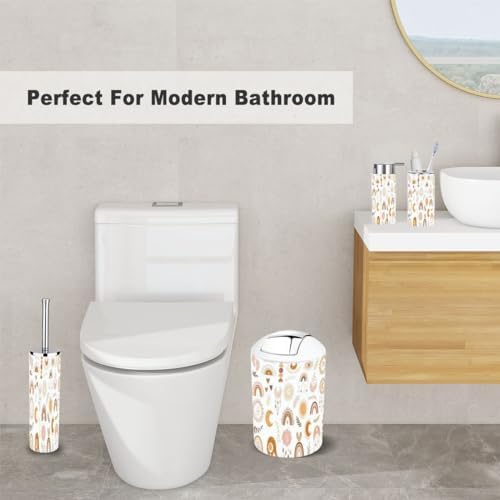 Rainbow Boho Bathroom Accessory Set 6 Piece
