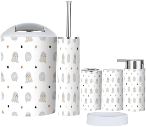 XNGJEMVWXO Halloween 6-Piece Set - Cute Fixes for Your Bathroom