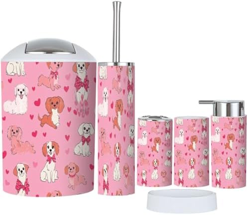 Bathroom 6-Piece Set Boho-Style Organized and Functional