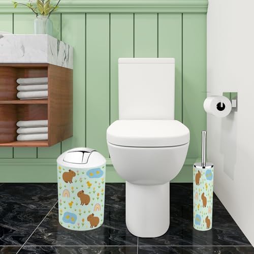 tranqdehom bohi capybara 6-piece bathroom accessory set