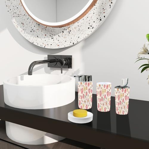 6-Piece Bathroom Set for Boho Style Tiles Accessories