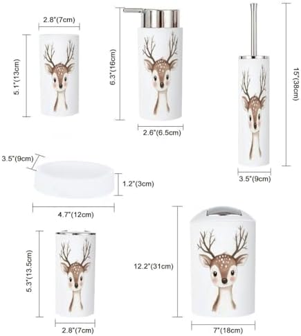 Bathroom Accessory Set - Boho Style Inserts for Cleanse Style Your Baath