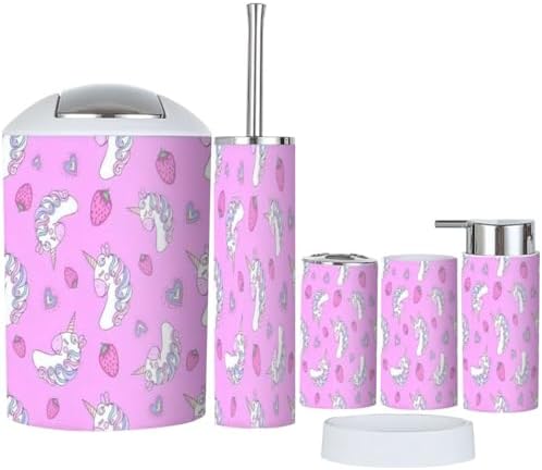 Strawberry Pink Bathroom Essentials