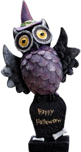 Gothic Owl Candle Stick Holder HalloweenDecor