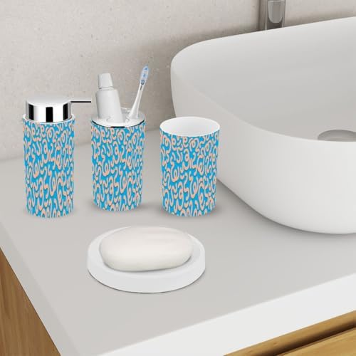 Fun Colorful Bathroom Accessory Set 6 Piece