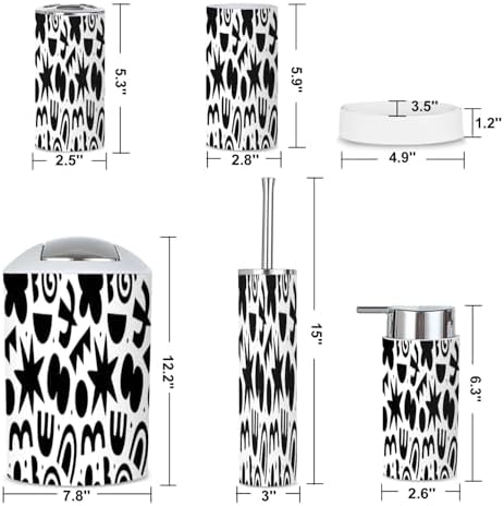 Modern 6-Piece Bathroom Set