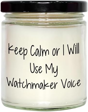 Watchmakers Vanilla Soy Candle Gift for a Cheery Christmas