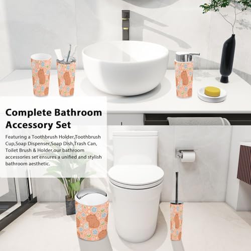 Boho Cute Bathroom Accessory Set 6 Piece