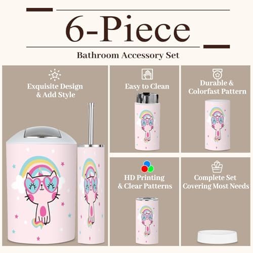 6-Piece Bathroom Accessories Set GISGBJW