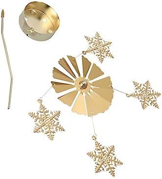 Automated Snowflake Windmill Candleholder for Dining Tables Modern Stylish