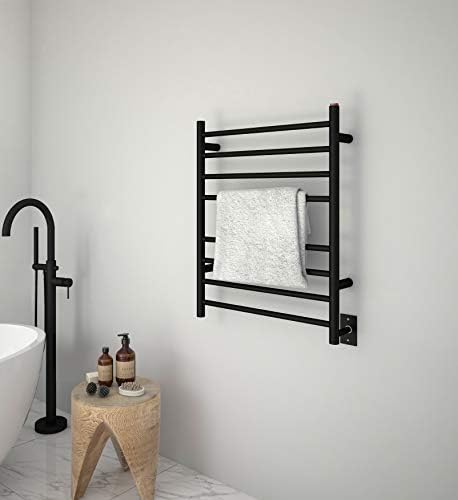 Anonga AN-5383 Matte Black Wall-Mounted Towel Warmer