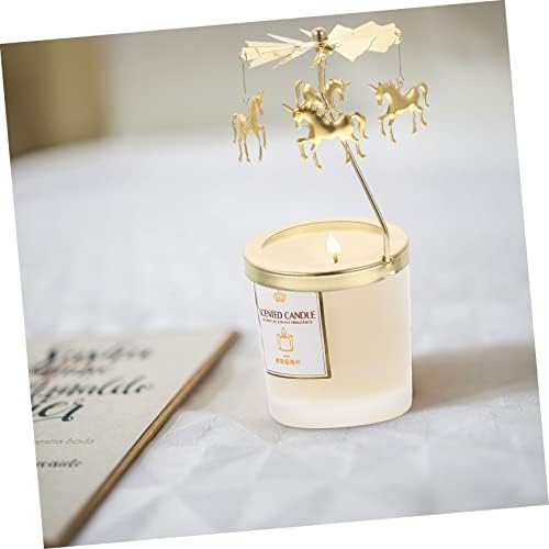 Aromatherapy Candle Holder for Tea Lights Unique Gold Spinner Design