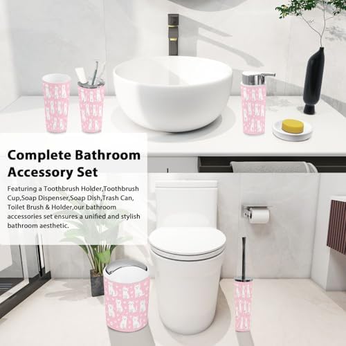 6-Piece Boho Modern Set for Stylish and Efficient Bathroom Use