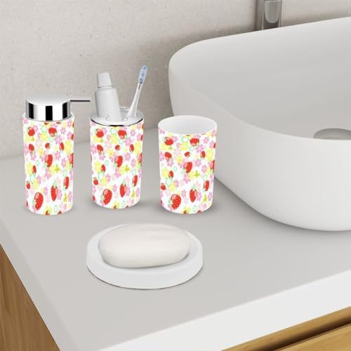 Stylish 6-Piece Bathroom Accessory Set for Girls