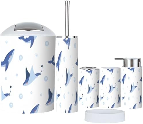 Cute Marine-Themed Bathroom Accessories for Kids