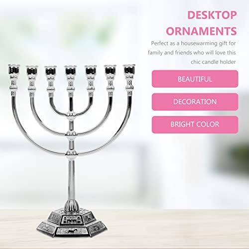 VOSAREA Vintage Seven Candle Holder Ornament