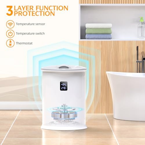 Luxury Bath Towel Warmer with Timer and LED Display