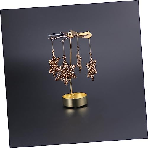 Cabilock Snowflake Rotating Candleholder
