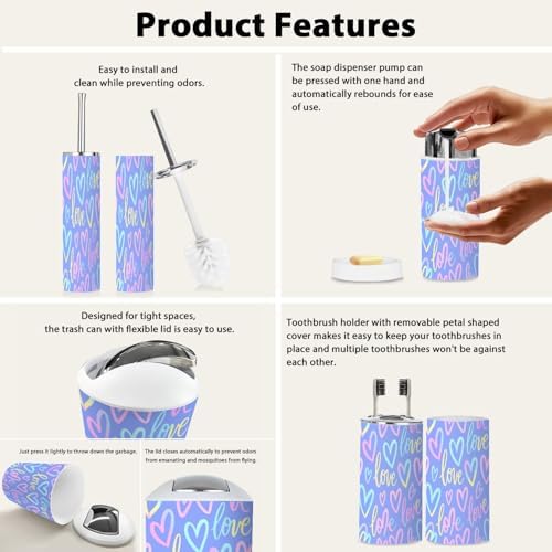 Bohemian Bathroom Set for Girls Wash Care Essentials