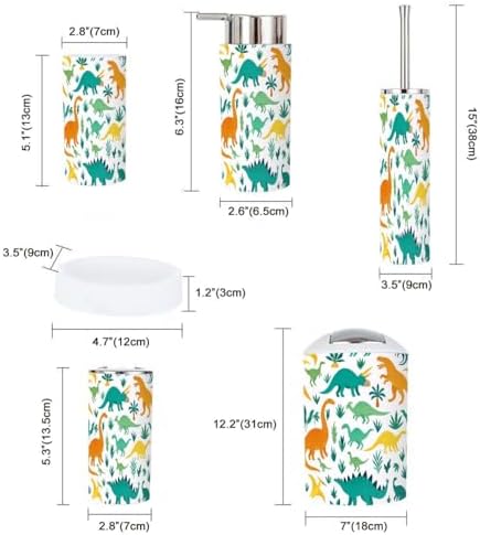 Boho Bathroom Accessory Set 6 Piece