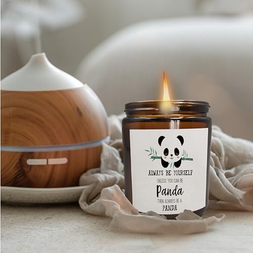 Inspirational Panda Scented Jar Candles for Women
