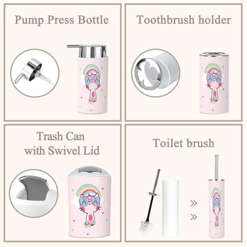 6-Piece Bathroom Accessories Set GISGBJW