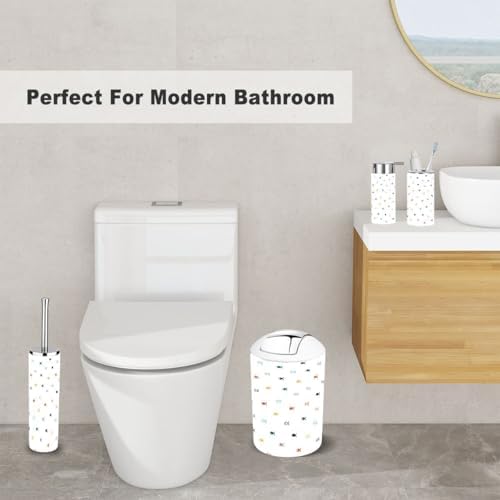 6-Piece Fish-Themed Bathroom Accessory Set for Kids and Adults