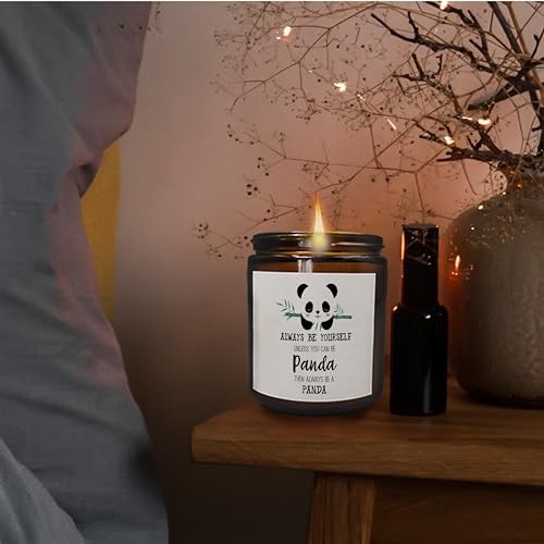 Inspirational Panda Scented Jar Candles for Women