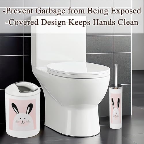 Bathroom Accessories Set with 6 Pcs Wall Art and Storage Solutions