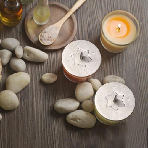 Hexagonal Star Jar Candle Lid with Wind Protection