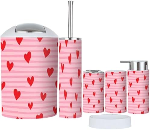 Stylish 6-Piece Bathroom Organizing Set