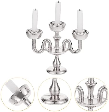 Mini Candlestick Lifelike Design Gothic Householder for Birthdays and More