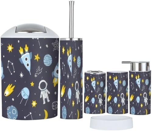 Cosmic Bathroom Accessory Set 6 Piece