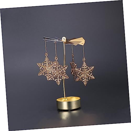 Cabilock Snowflake Rotating Candleholder
