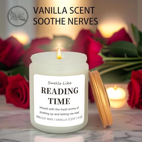SweJustMei Funny Reading Candle for Book Lovers
