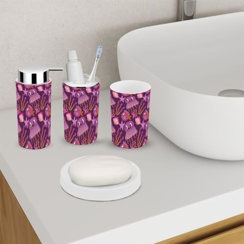 Stylish and Functional 6-Piece Bathroom Accessory Set for Your Home