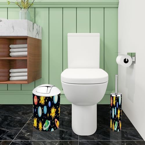 Bath Time Style Boho Space Celestial Meets 6-Piece Bathroom Accessory Set