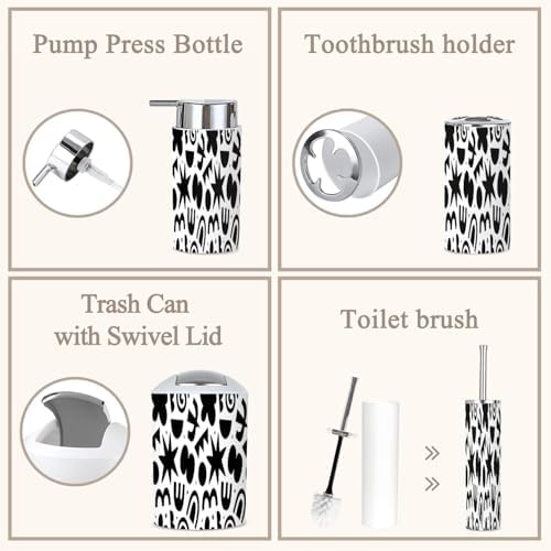 Modern 6-Piece Bathroom Set