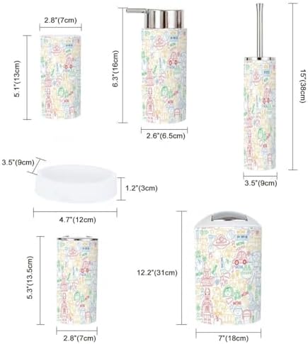 6-Piece Kids Bathroom Set with Style