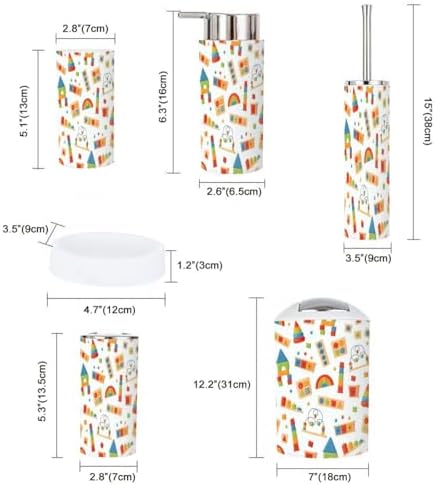 6-Piece Arithmetic Overload Set Smart for Tidy Stylish Usage