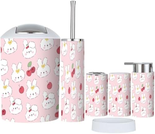 Adorable Kawaii Kids Bathroom Accessories Set
