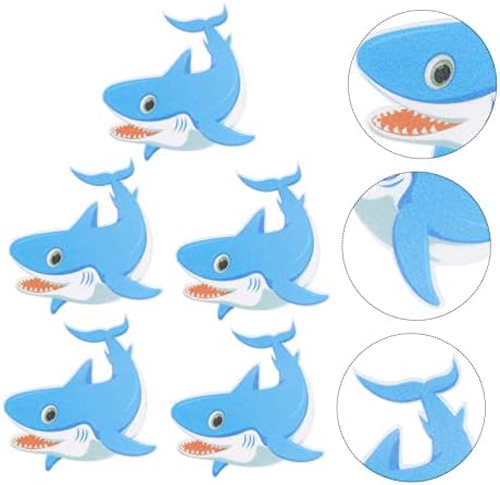 PrettyZoom Non-Slip Shark-shaped Bathroom Stickers - Bathtub Shower Safety
