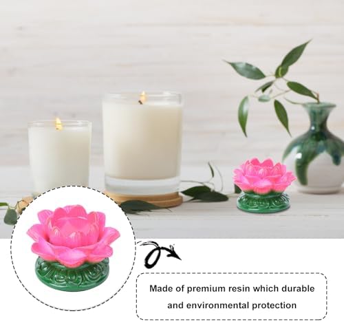 Ghee Lamp Holder Elegant Petroleum Resin Table Centerpiece for Home Events