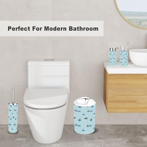 Stylish 6-Piece Bathroom Accessory Set for Kids